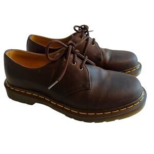 Dr Martens 1461 Crazy Horse Gaucho 3 Eye Brown Nubuck Leather Oxford Women 8